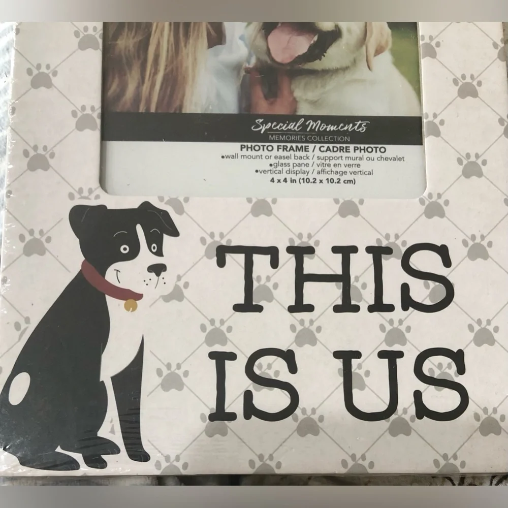 2 Adorable puppy love “This is Us”‎ dog photo frames new